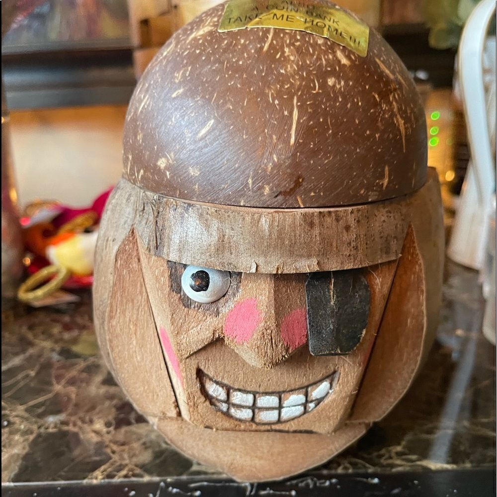 TROPICAL DRINK Holder or Piggy Bank!